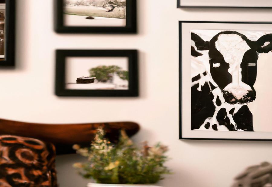 Pairing Cow Prints with Other Decor Elements - Framed Cow Prints: A Rustic Touch to Your Home Decor 