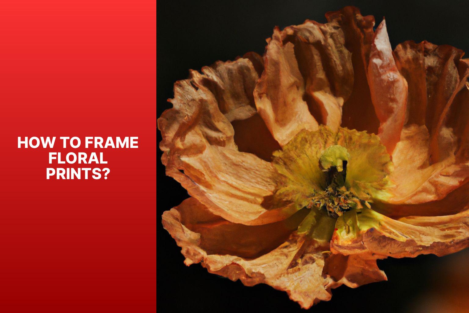 How to Frame Floral Prints? - Floral prints framed 